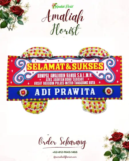 Papan Bunga Ucapan Selamat Kaliwining
